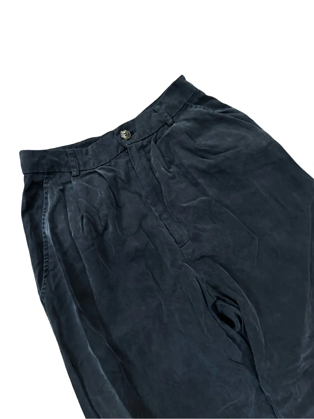 REFORMATION Charcoal Gray Pleated Dress Pants Size 2 Tencel Office Preppy